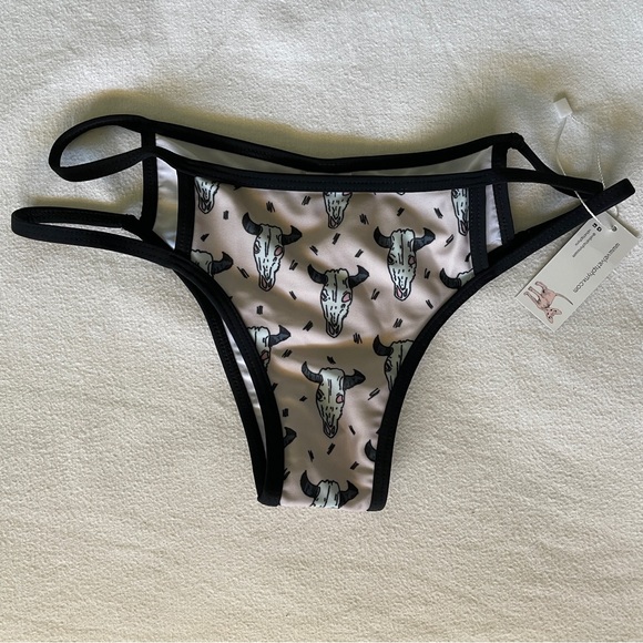 Velvet Sphynx The Don Bikini Bottom in By the Horns - New, Small - Picture 3 of 6